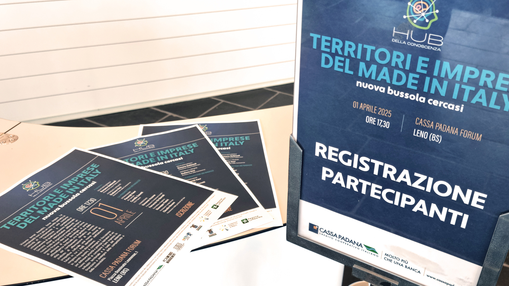 Convegno Territori e Imprese del Made in Italy, nuova bussola cercasi, organizzato dall'Hub della Conoscenza il 1° aprile 2025