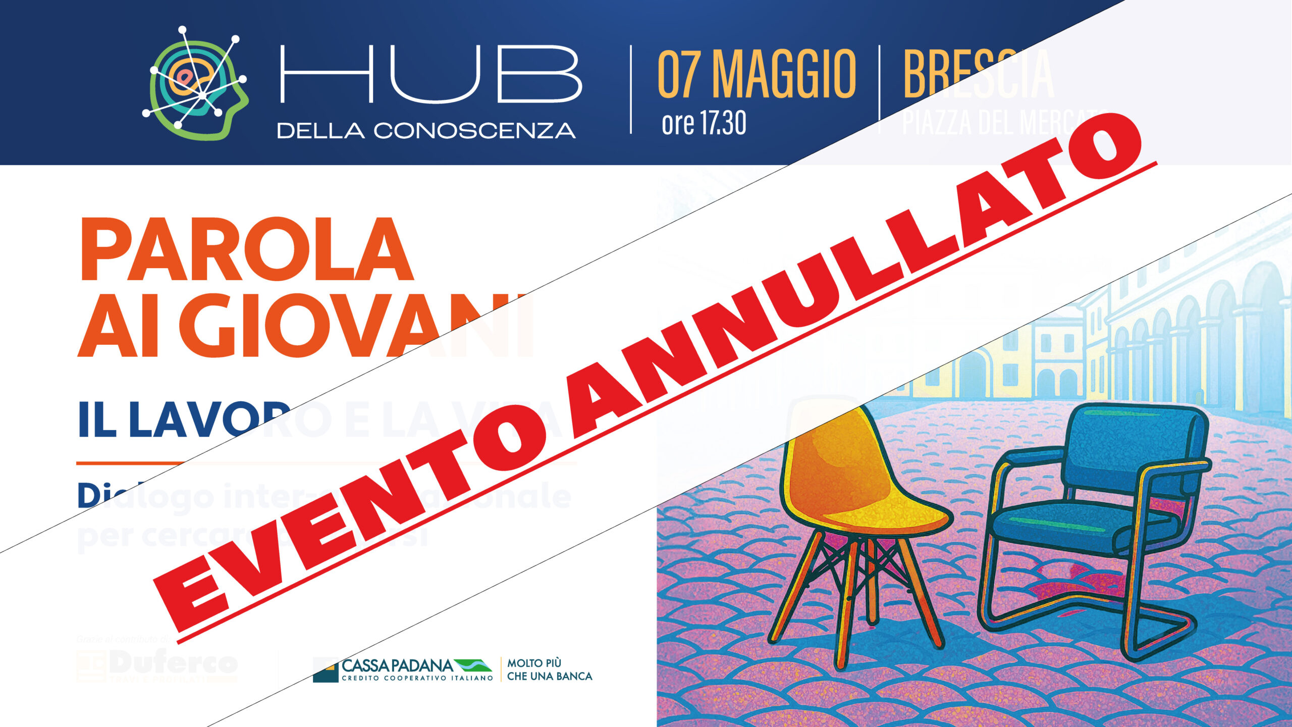 Copertina evento del 7 maggio annullato